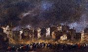 Francesco Guardi Fire in the San Marcuola oil